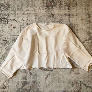 Zara cropped knit sweater - Small